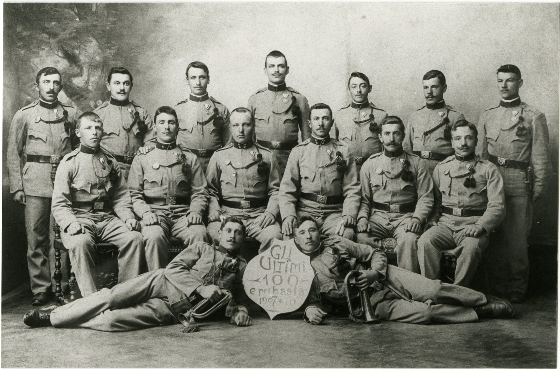 foto di gruppo servizio militare 1907-1910