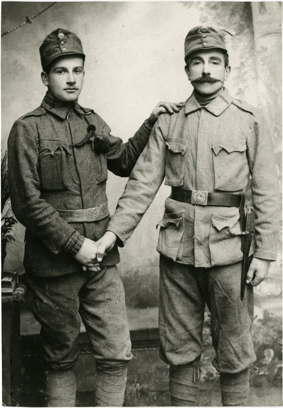 i guerra mondiale - giusto (a destra) con il figlio domenico
