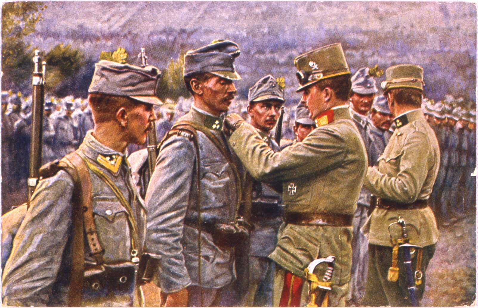 cartolina con soggetto militare (i guerra mondiale)