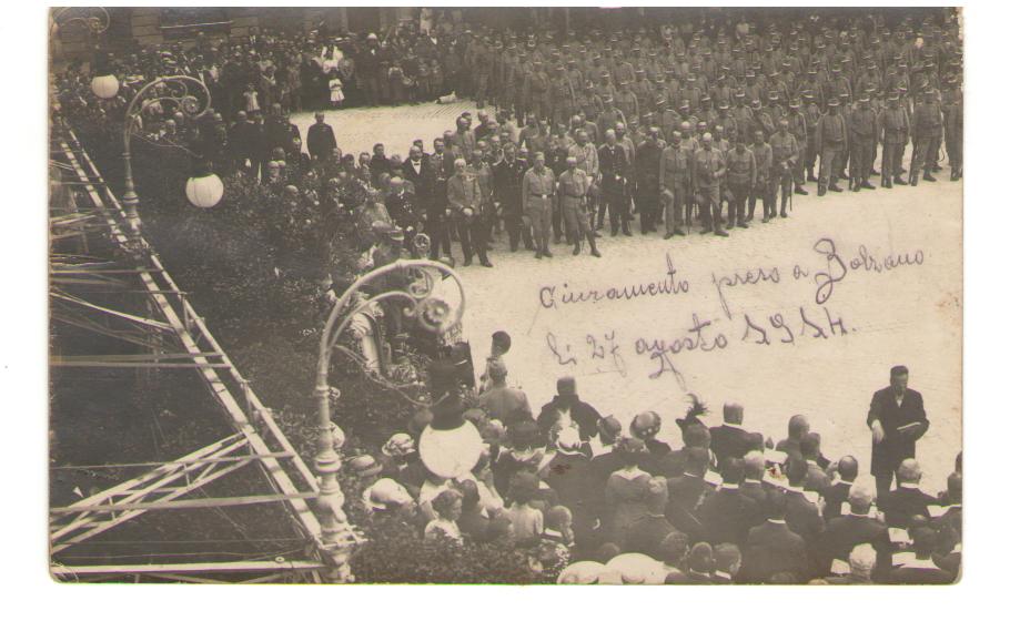 bolzano, 27 agosto 1914 - giuramento