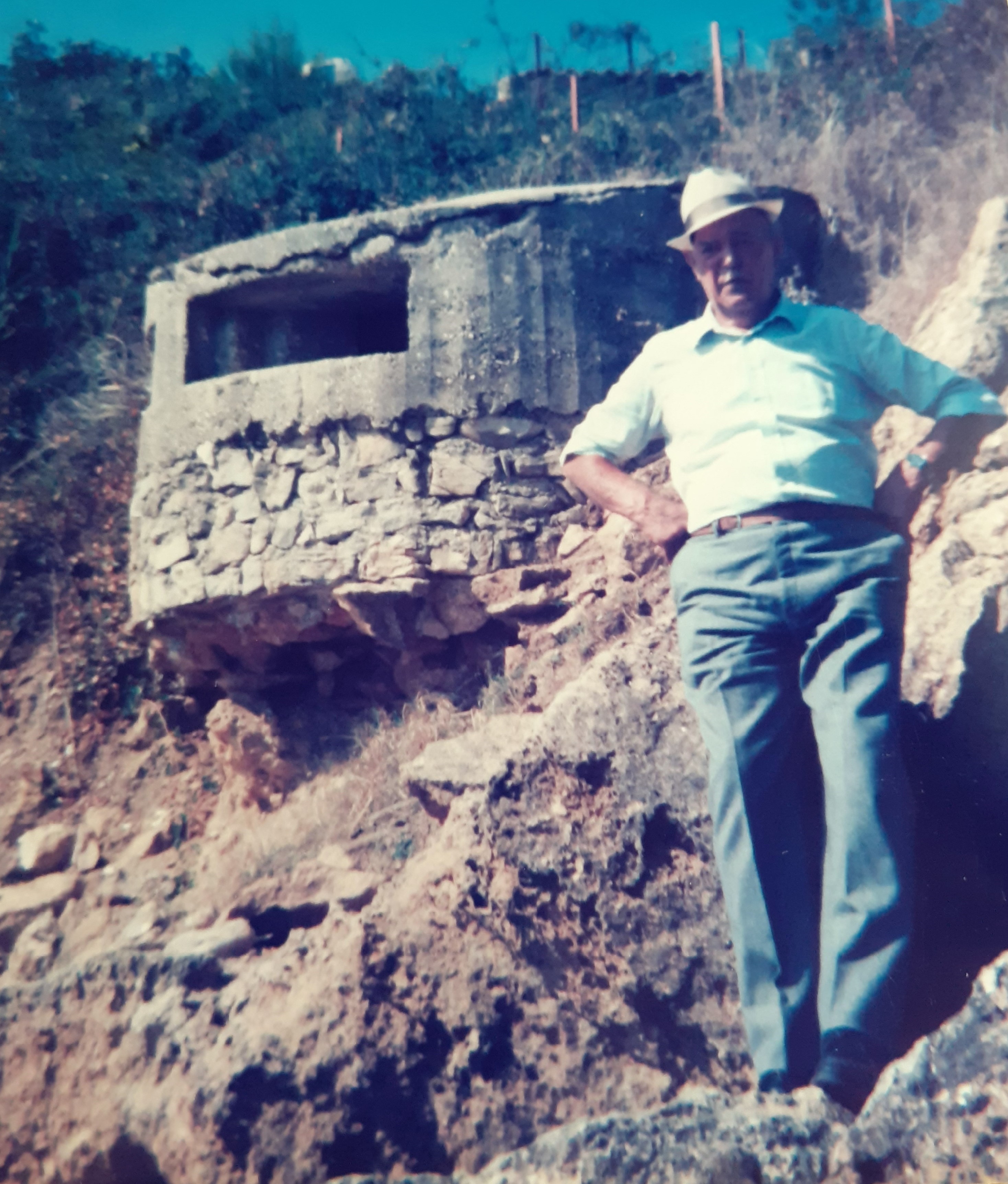 Licata (Sicilia), anni settanta-ottanta. Giovanni Brugnara ritorna sui luoghi della sua guerra