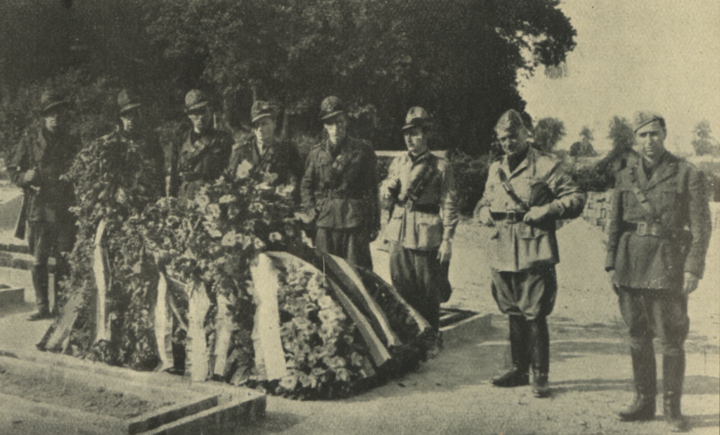 Cimitero militare italiano di Karlovac. La tomba del capomanipolo Fellin